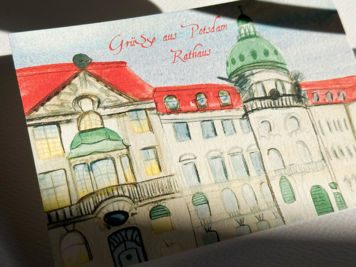 Postkarte „Rathaus Potsdam“– Potsdam Kollektion – Ansicht 2