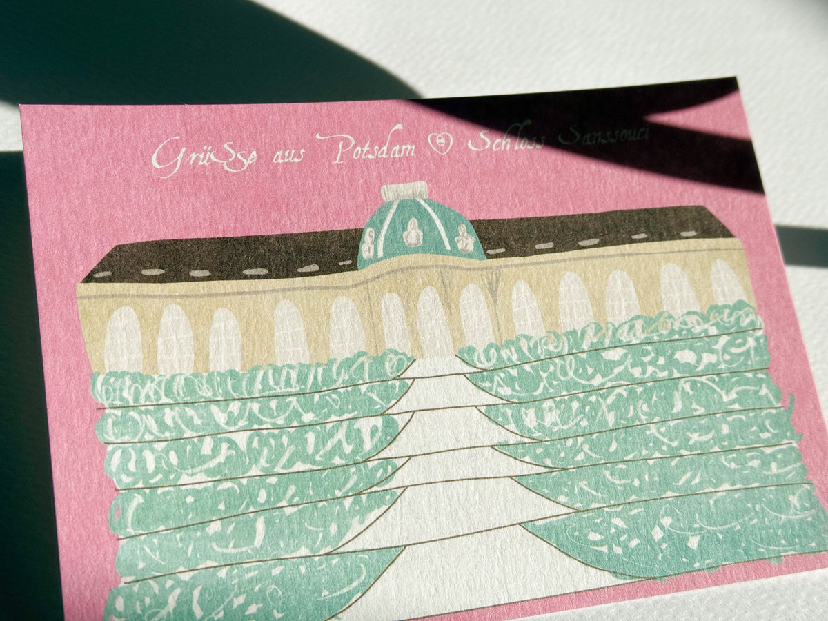 Postkarte „Schloss Sanssouci“ – Potsdam Kollektion – Ansicht 3