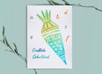 Postkarte "Einschulung Zuckertüte" – Ansicht 1