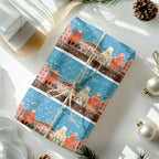 Geschenkpapier „Holländisches Viertel im Schnee“ – Ansicht 1
