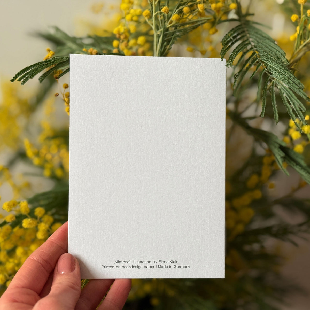 Klappkarte "Mimose" – Ansicht 5