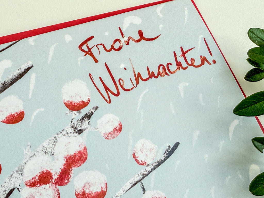 Weihnachtskarten "Schneebedeckte Beeren" – Ansicht 10