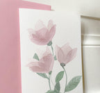 Klappkarte "Blütenzart", Blumen Aquarell – Ansicht 5