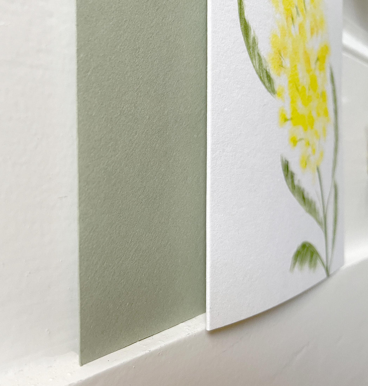Klappkarte "Mimose" – Ansicht 2
