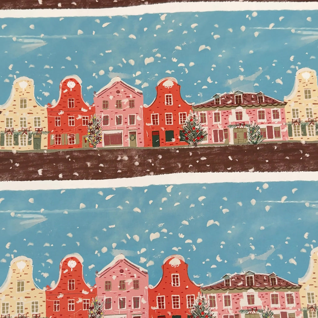 Geschenkpapier „Holländisches Viertel im Schnee“ – Ansicht 4