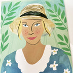 Postkarte "Frau mit Gänseblümchen" – Ansicht 5