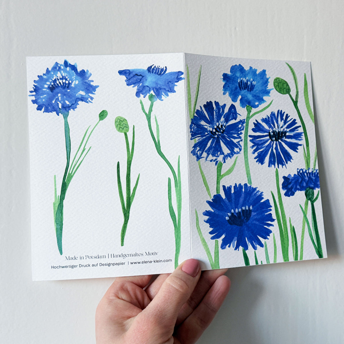Grußkarte "Kornblumen" – Ansicht 5