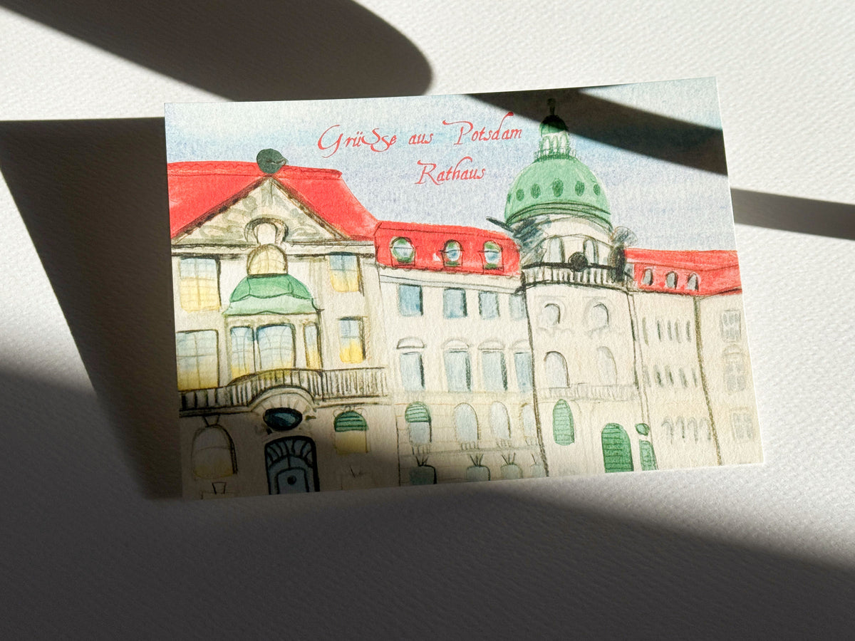 Postkarte „Rathaus Potsdam“– Potsdam Kollektion – Ansicht 3