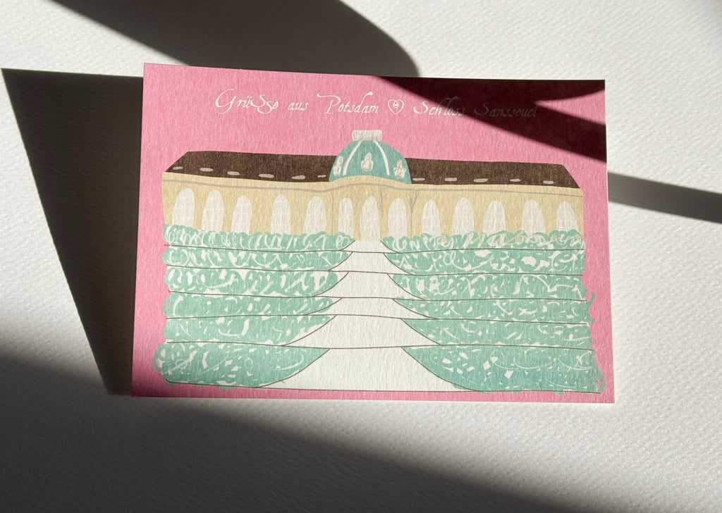 Postkarte „Schloss Sanssouci“ – Potsdam Kollektion – Ansicht 1