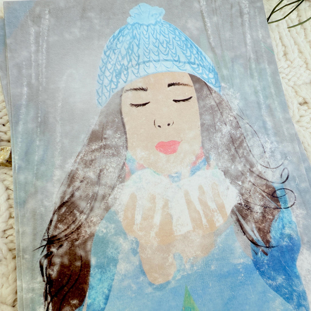 Postkarte "Winterfrau" – Ansicht 4