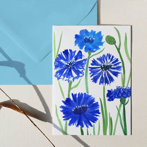 Grußkarte "Kornblumen" – Ansicht 1