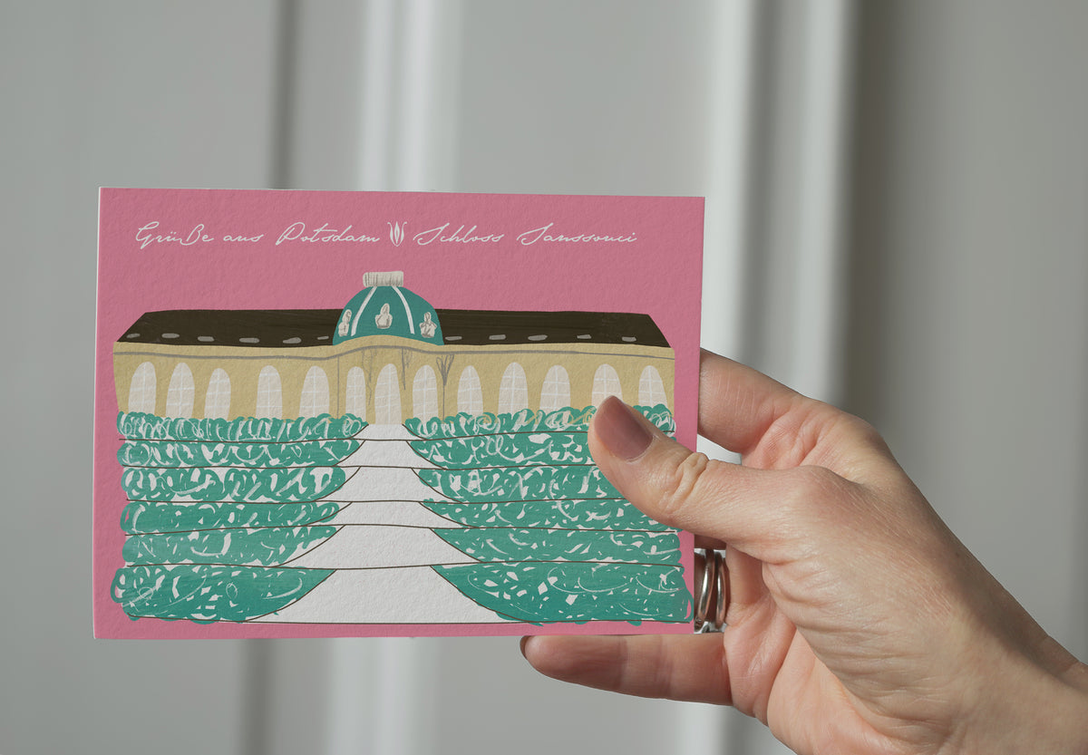 Postkarte „Schloss Sanssouci“ – Potsdam Kollektion – Ansicht 2