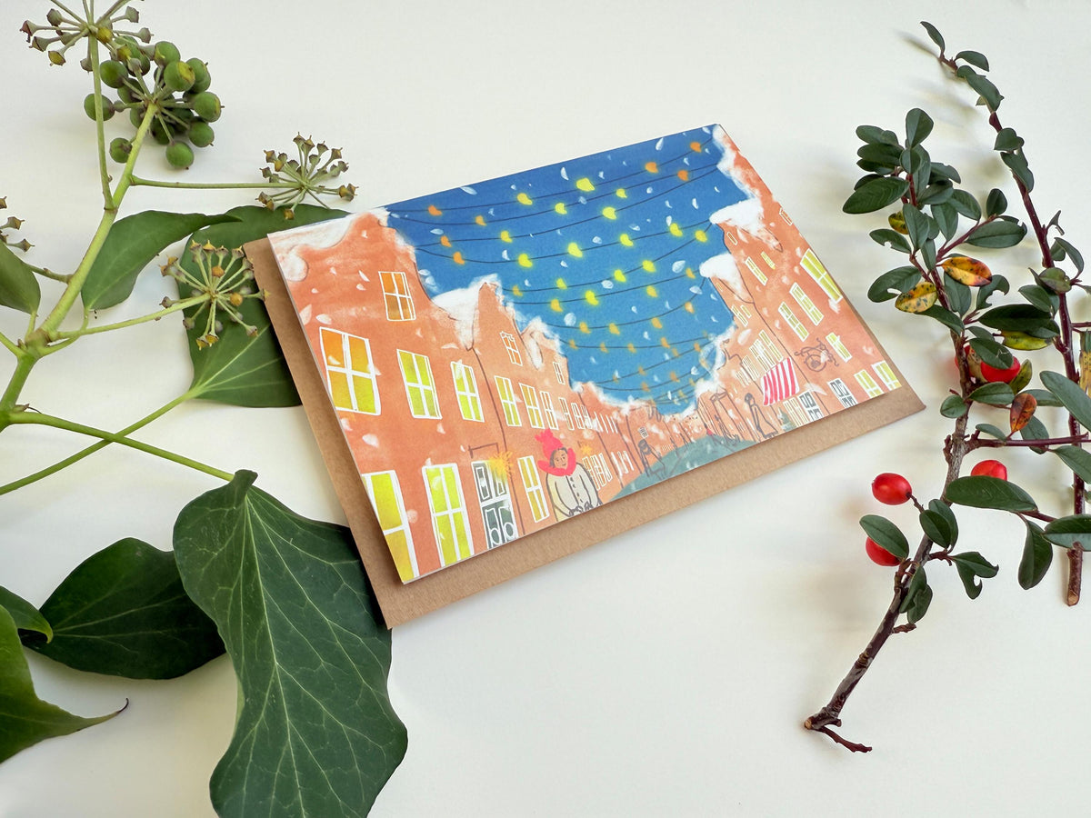 Weihnachtskarte "Vorfreude im Hol. Viertel", Klappkarte – Ansicht 5