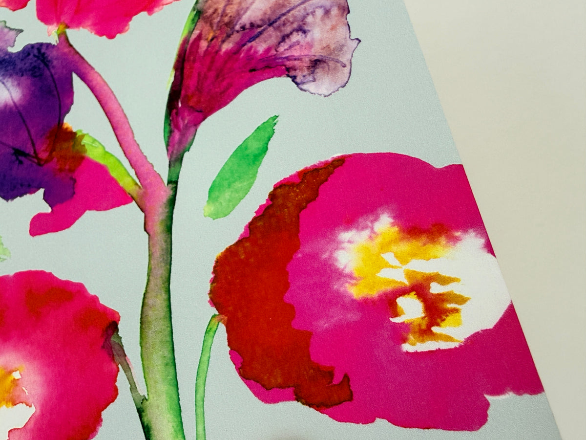Klappkarte „Blooming Colors“ – mit handgemaltem Aquarellmotiv – Ansicht 5