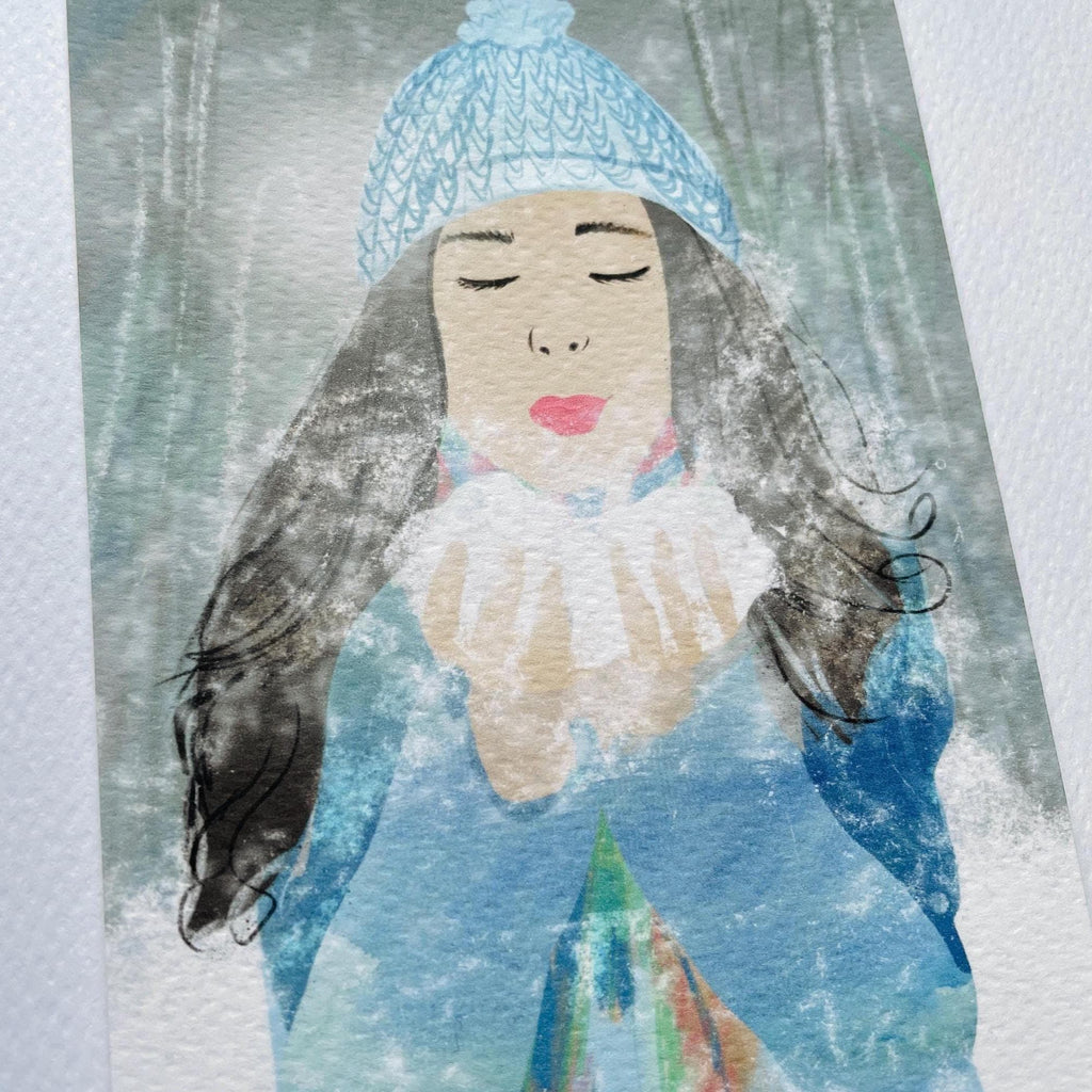 Postkarte "Winterfrau" – Ansicht 6