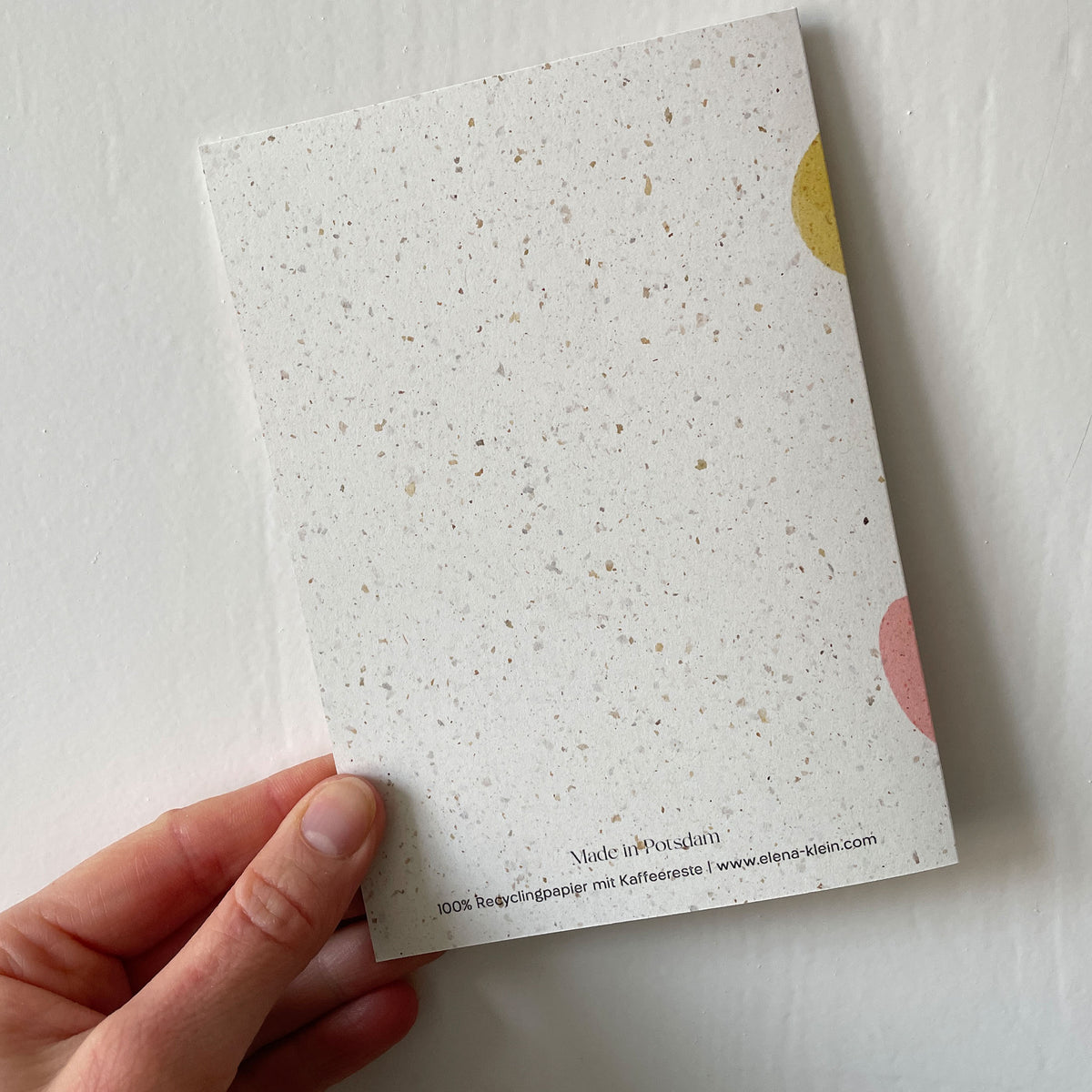 Osterkarte "Ei, ei, ei" | Recyclingpapier mit Kaffeesatz – Ansicht 4