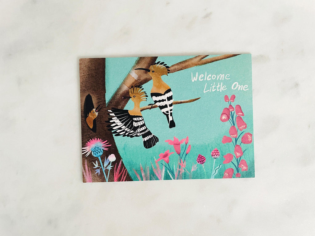 Postkarte, Geburtskarte "Welcome Little One" – Ansicht 6