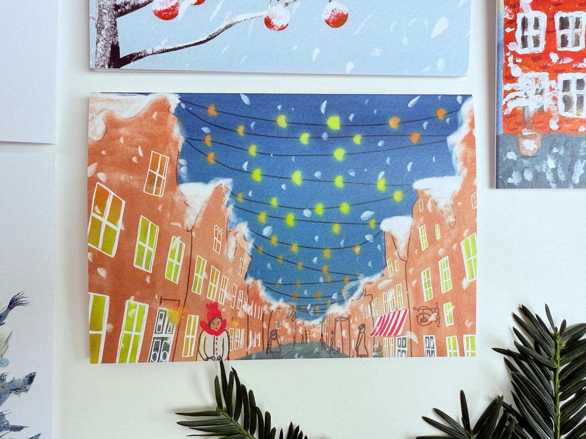 Weihnachtskarte "Vorfreude im Hol. Viertel", Klappkarte – Ansicht 4