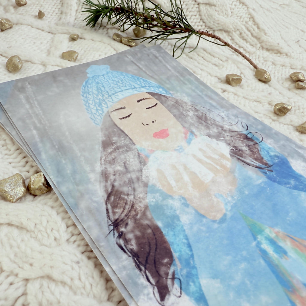 Postkarte "Winterfrau" – Ansicht 5
