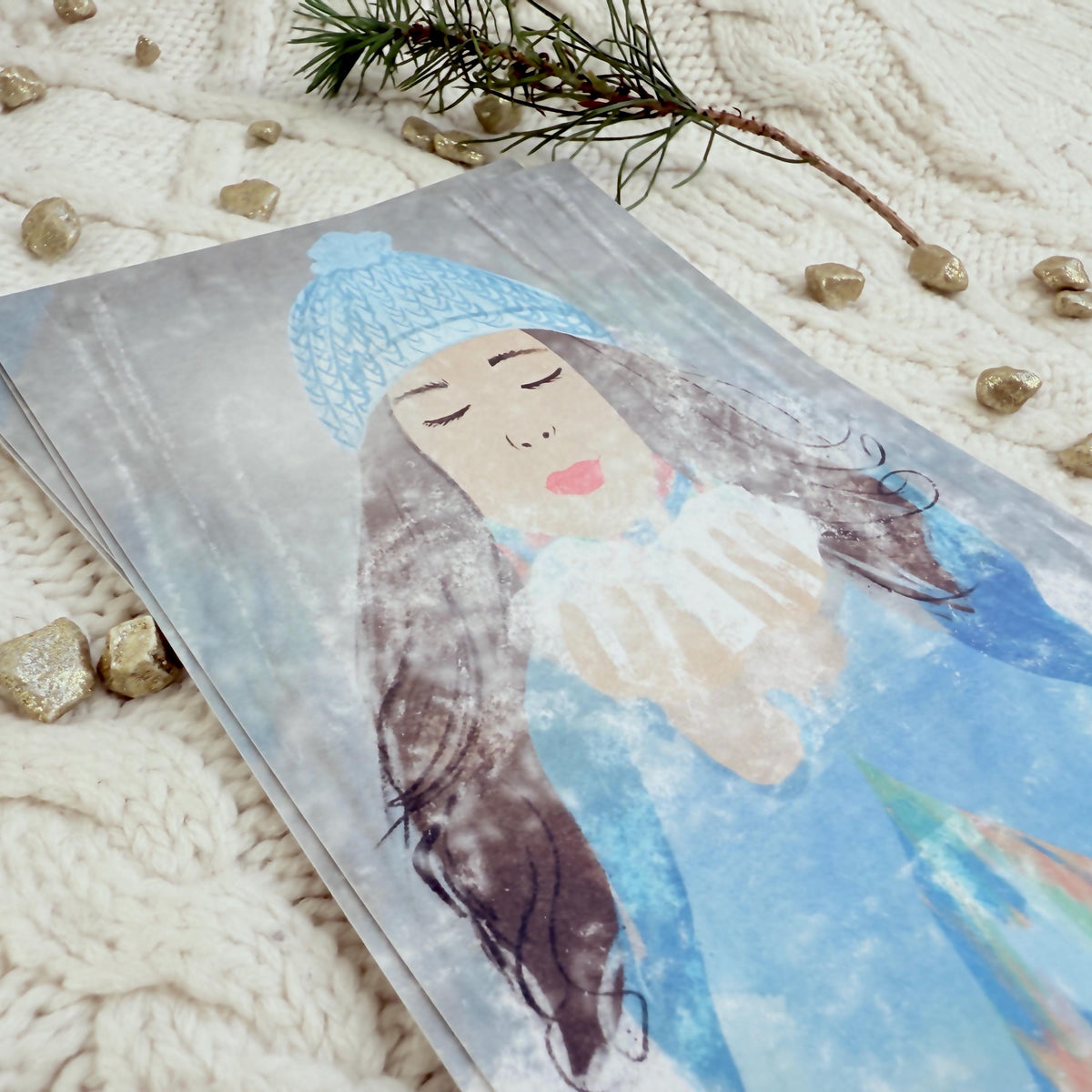 Postkarte "Winterfrau" – Ansicht 5