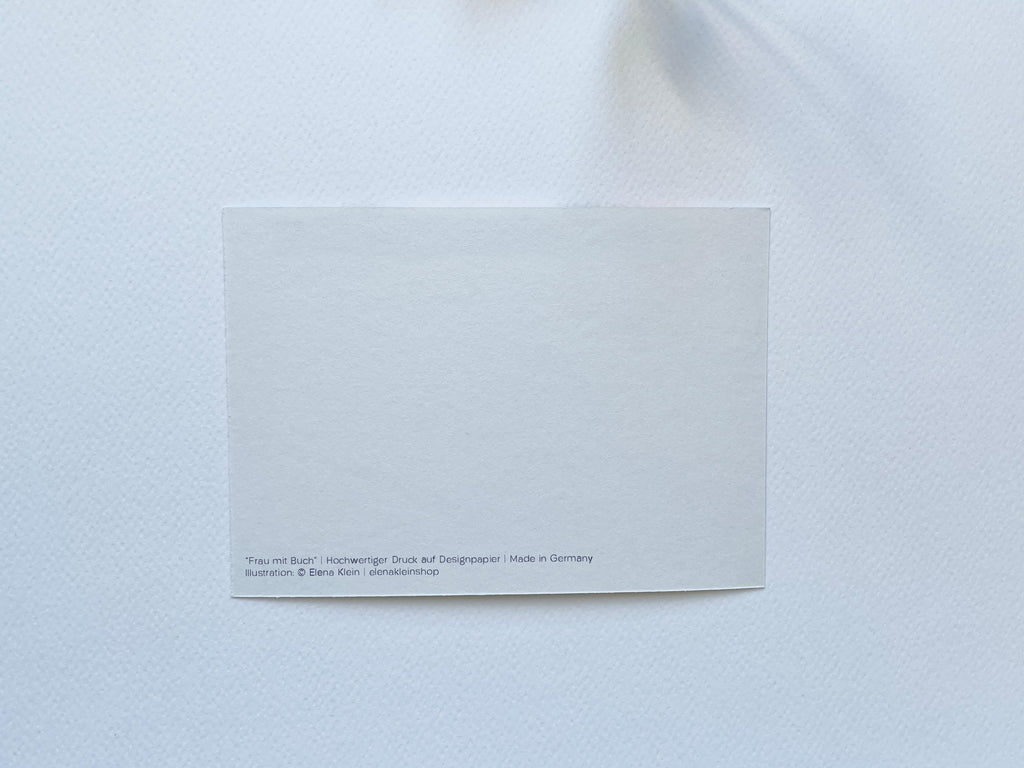 Postkarte "Frau mit Buch" – Ansicht 5