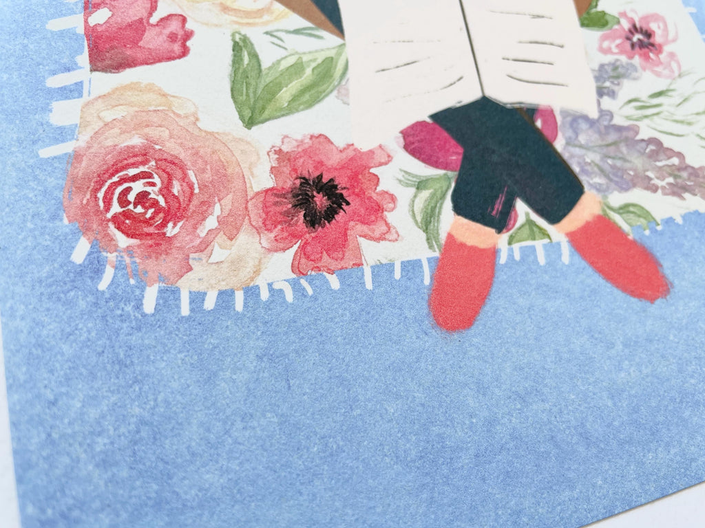 Postkarte "Frau mit Buch" – Ansicht 3