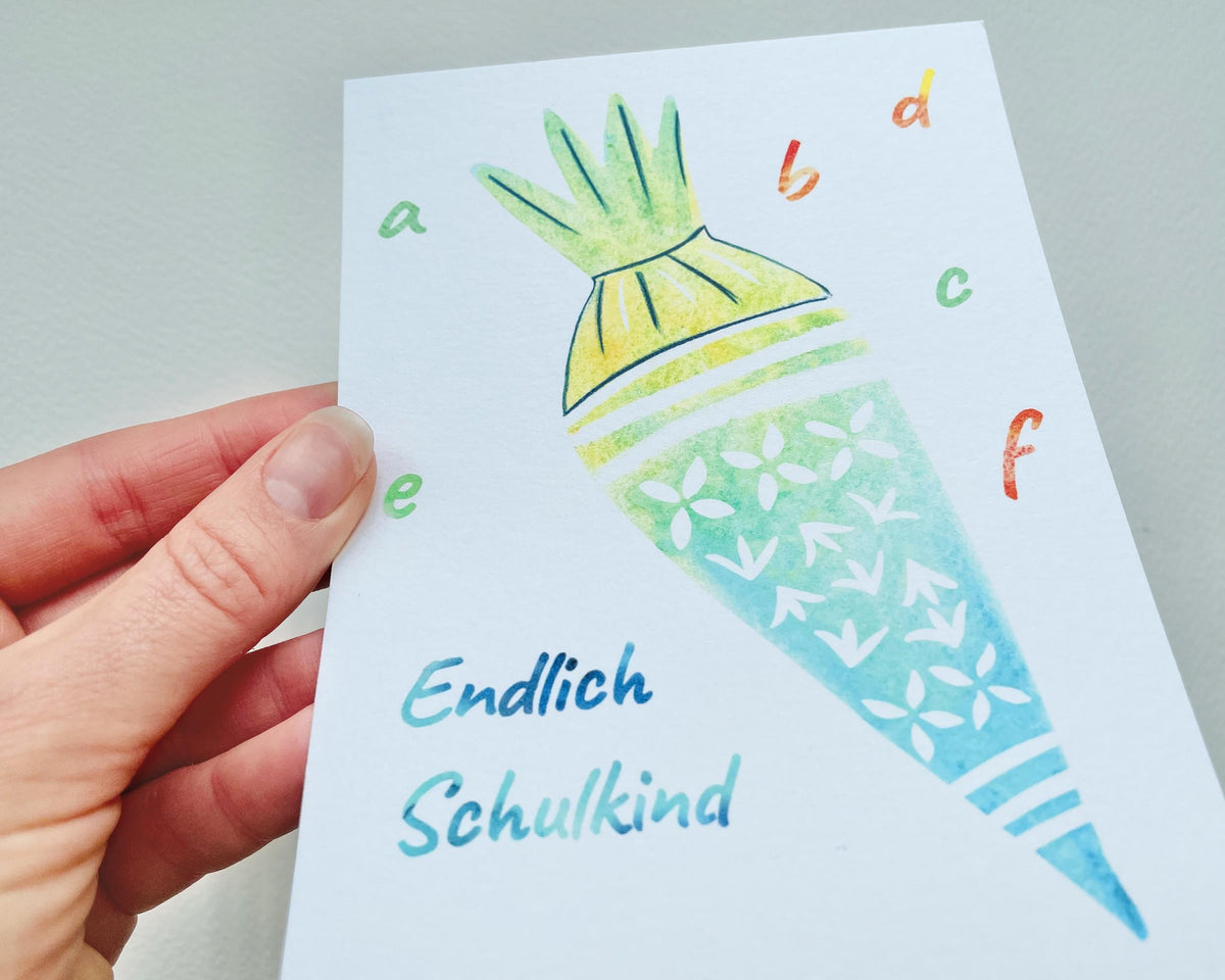 Postkarte "Einschulung Zuckertüte" – Ansicht 3