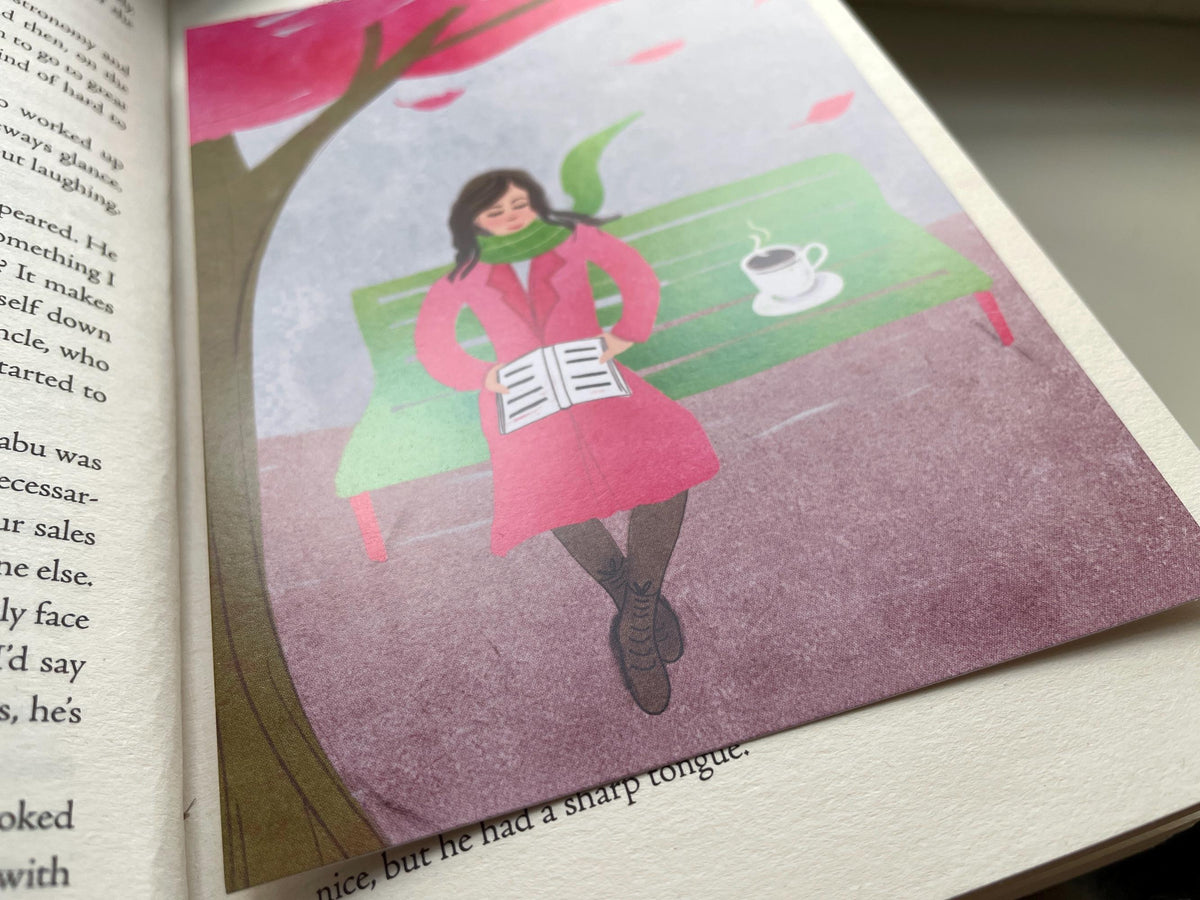 Postkarte "Lesefreude im Park" – Ansicht 4