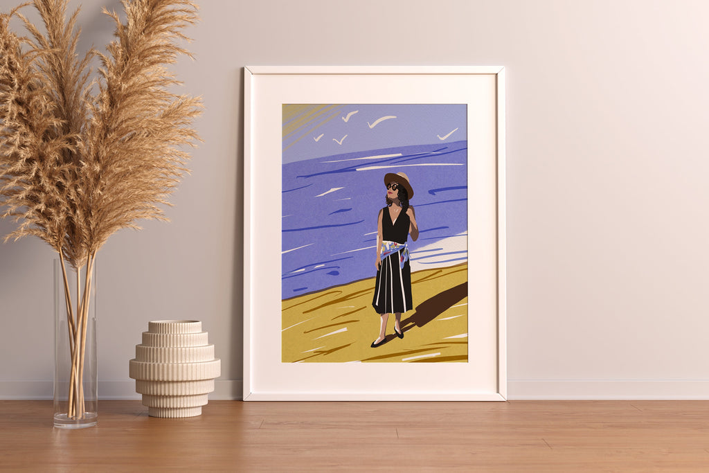 Frau am Meer – Ansicht 1